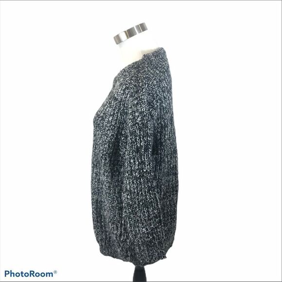 NWT 2 Day XL Cotton Black and Grey‎ Chunky Sweater - Picture 4 of 8